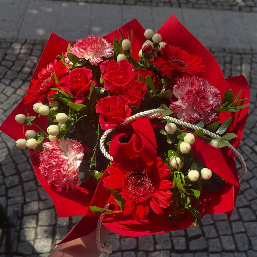 Dárková květina.🌺🐞🐞🐞